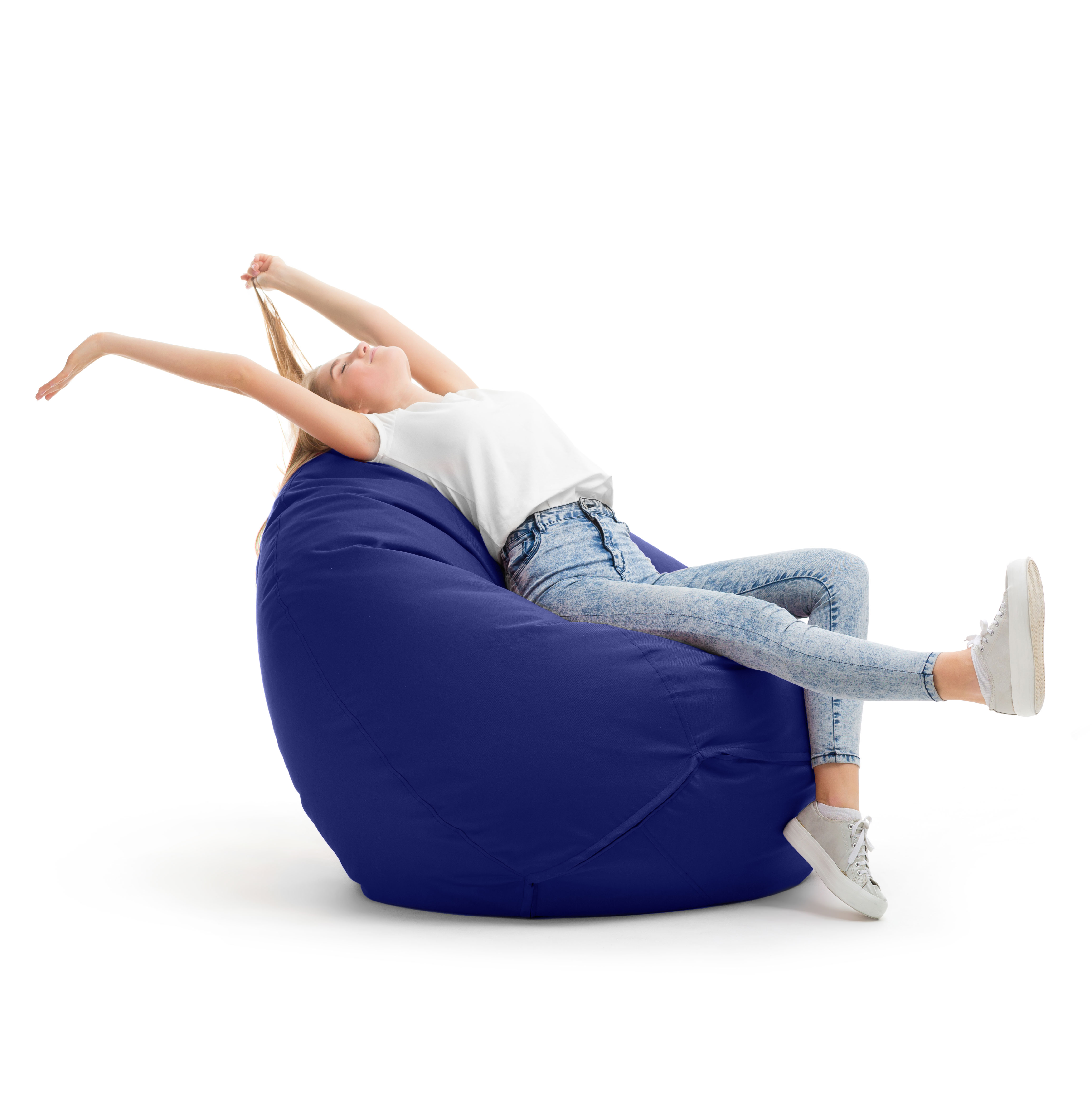 Bruni Classico Sitzsack S in Königsblau - Indoor- und Outdoor-Bean Bag, in Deutschland gefertigt