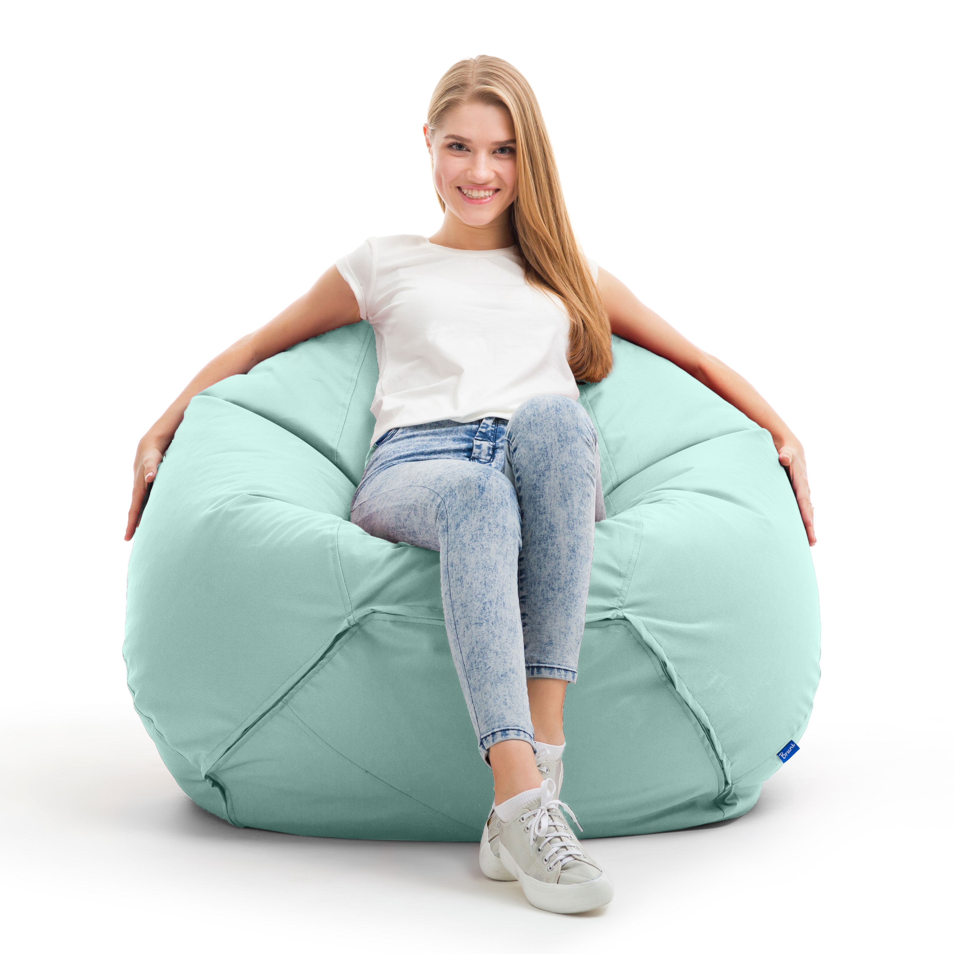 Bruni Classico Sitzsack L in Minzgrün - Indoor- und Outdoor-Bean Bag, in Deutschland gefertigt