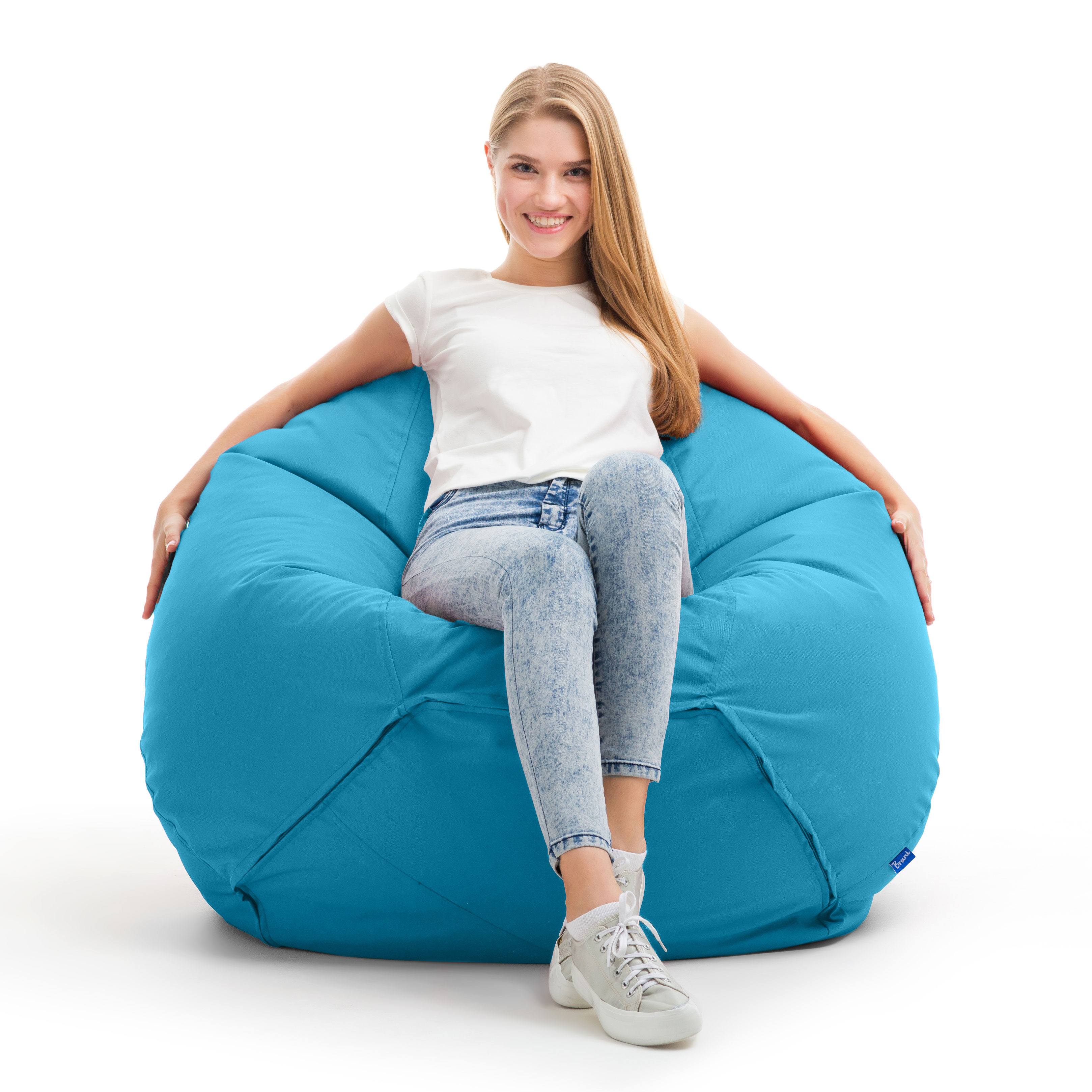Bruni Classico Sitzsack L in Lichtblau - Indoor- und Outdoor-Bean Bag, in Deutschland gefertigt