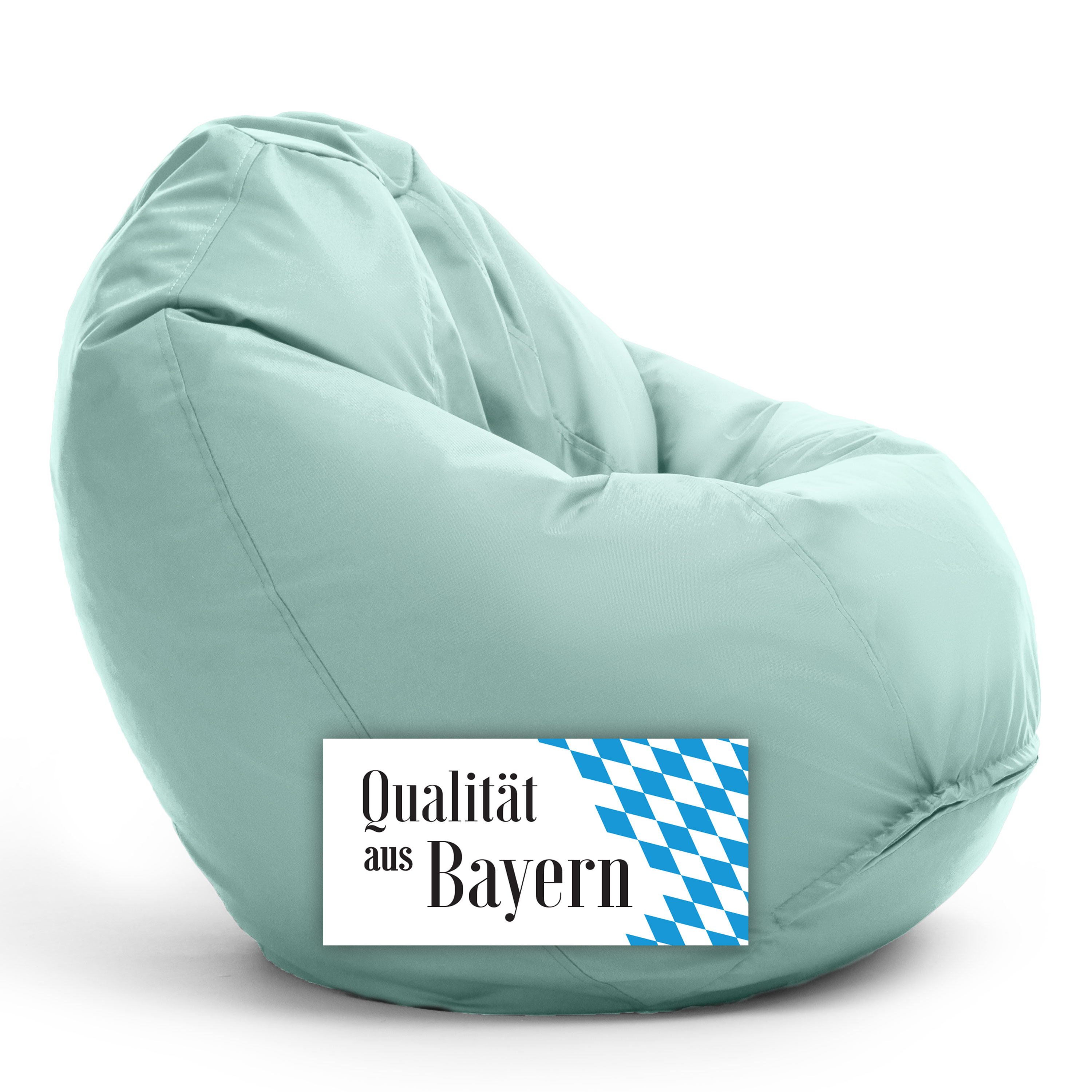 Bruni Classico Sitzsack L in Minzgrün - Indoor- und Outdoor-Bean Bag, in Deutschland gefertigt
