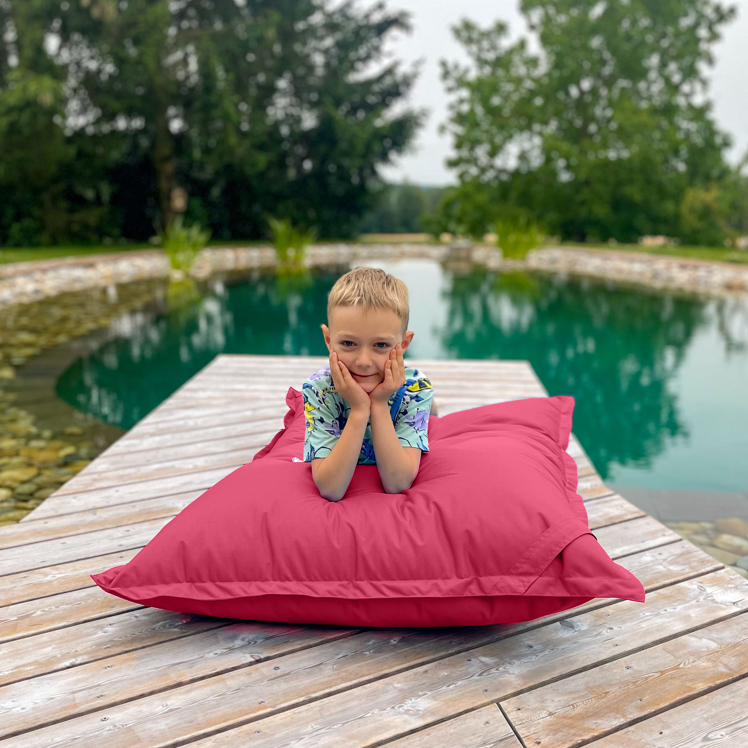 Bruni Caree Kids in Pink - Outdoor- und Indoor-Kinder-Sitzsack
