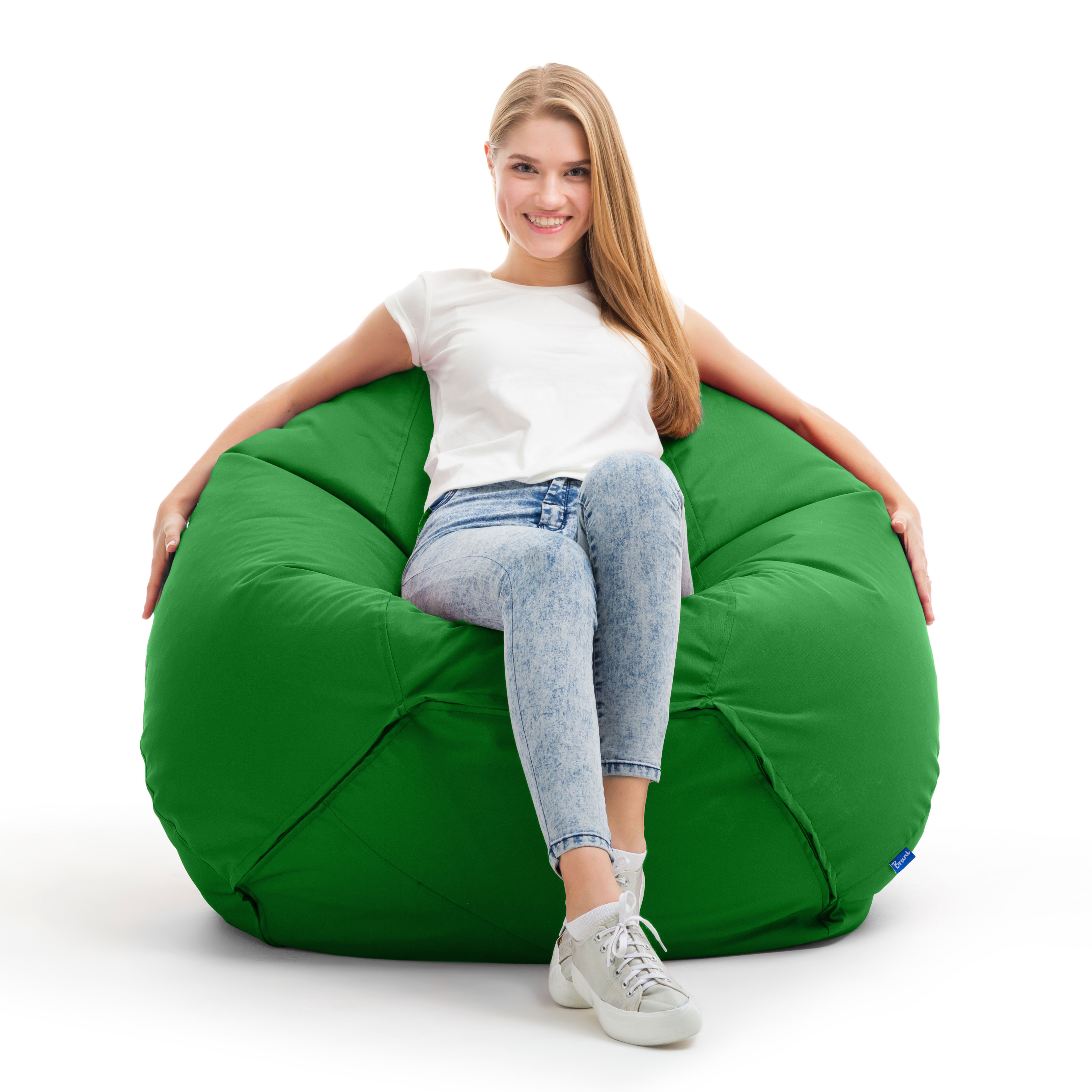 Bruni Classico Sitzsack S in Tannengrün - Indoor- und Outdoor-Bean Bag, in Deutschland gefertigt