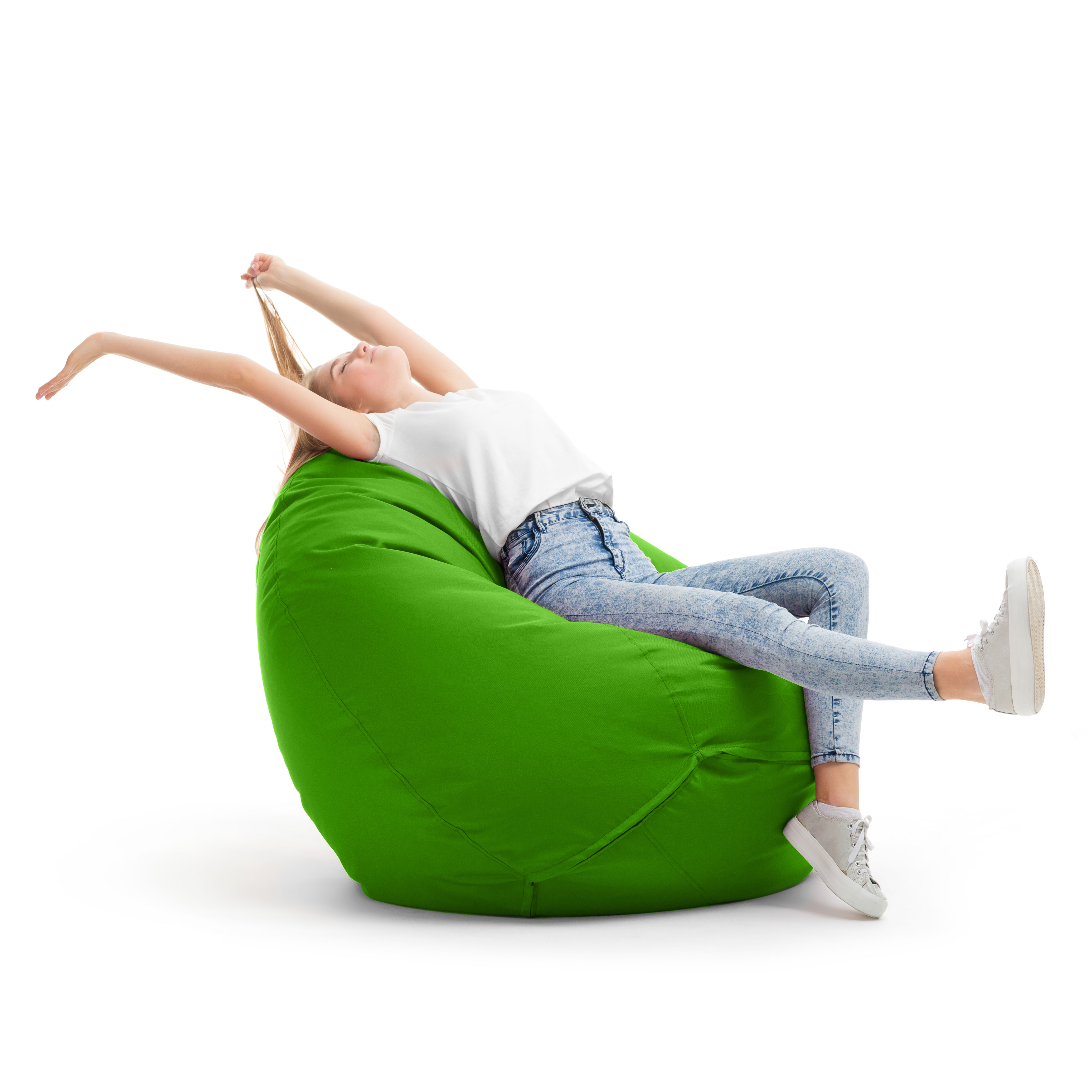Bruni Classico Sitzsack S in Grün - Indoor- und Outdoor-Bean Bag, in Deutschland gefertigt