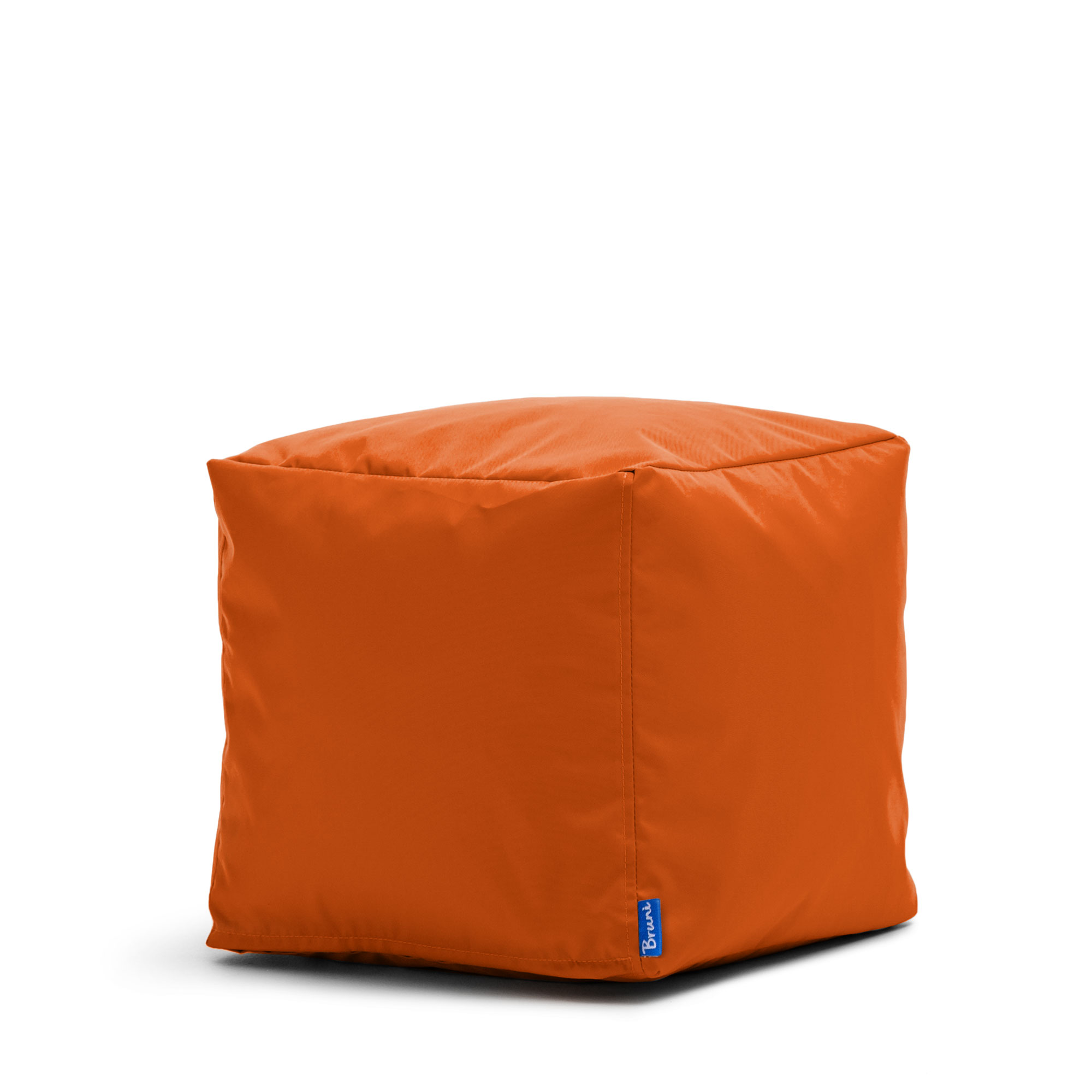 Bruni Cubo Sitzwürfel in Orange - 40x40x40 cm Indoor- und Outdoor-Sitzhocker