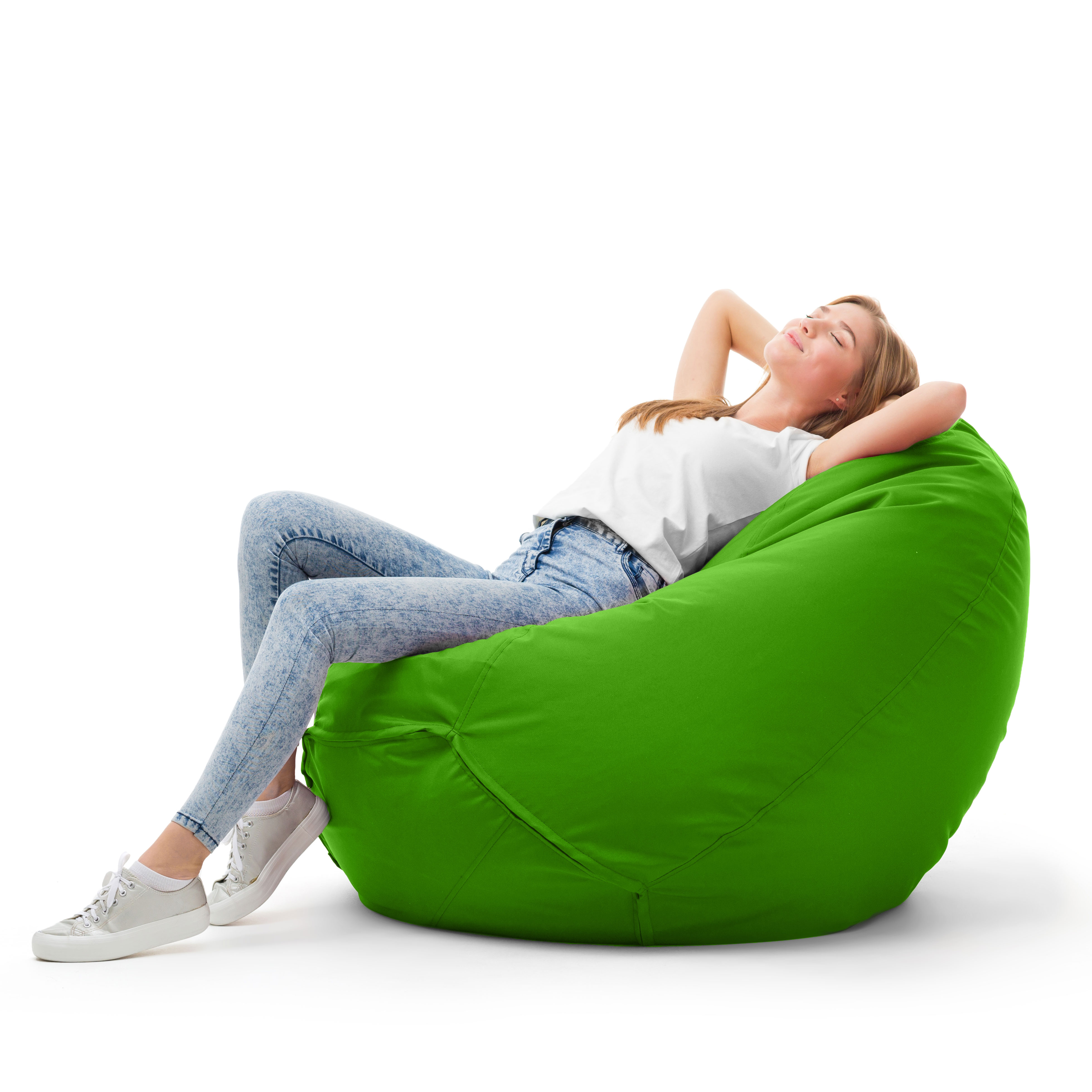Bruni Classico Sitzsack S in Grün - Indoor- und Outdoor-Bean Bag, in Deutschland gefertigt