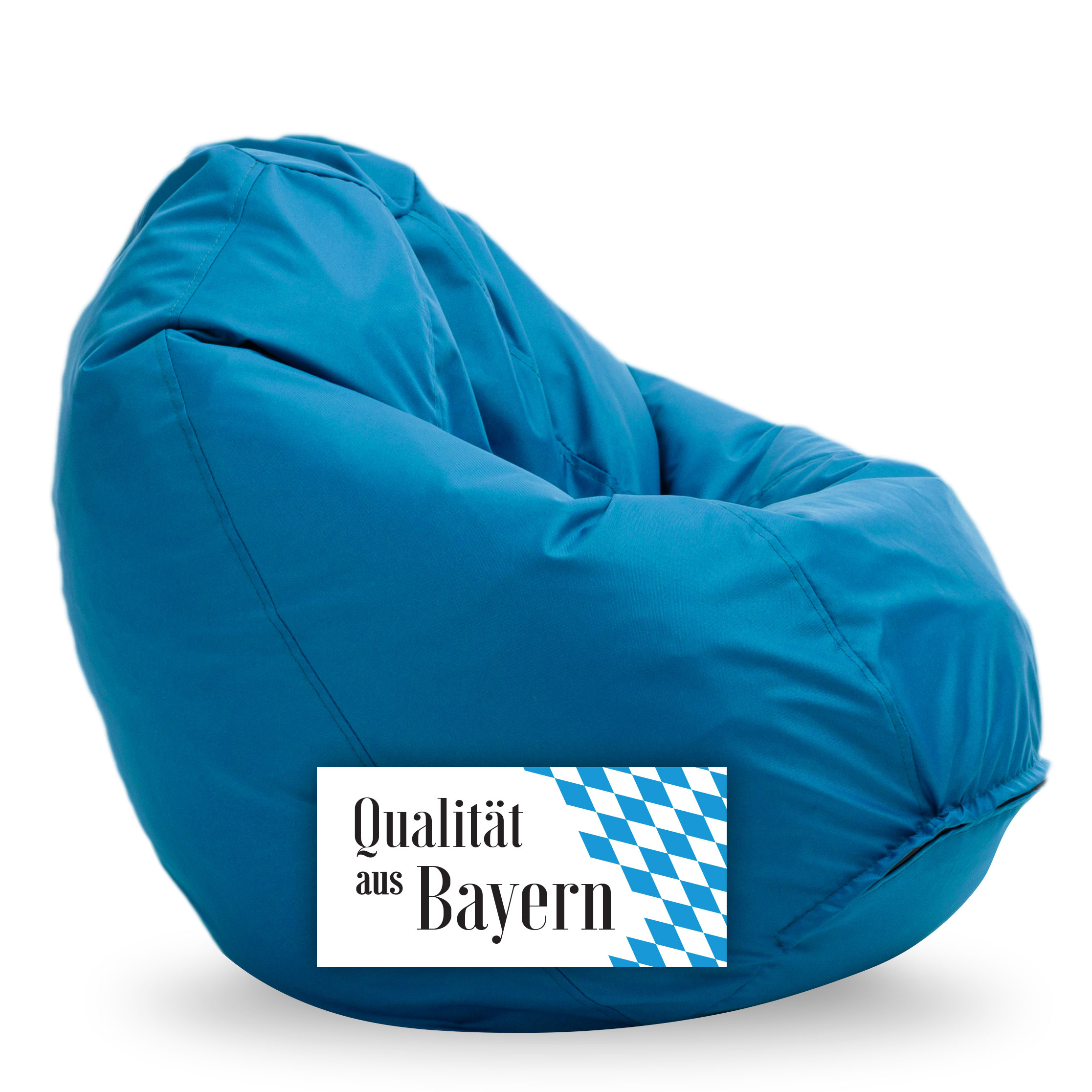 Bruni Classico Sitzsack S in Blau - Indoor- und Outdoor-Bean Bag, in Deutschland gefertigt