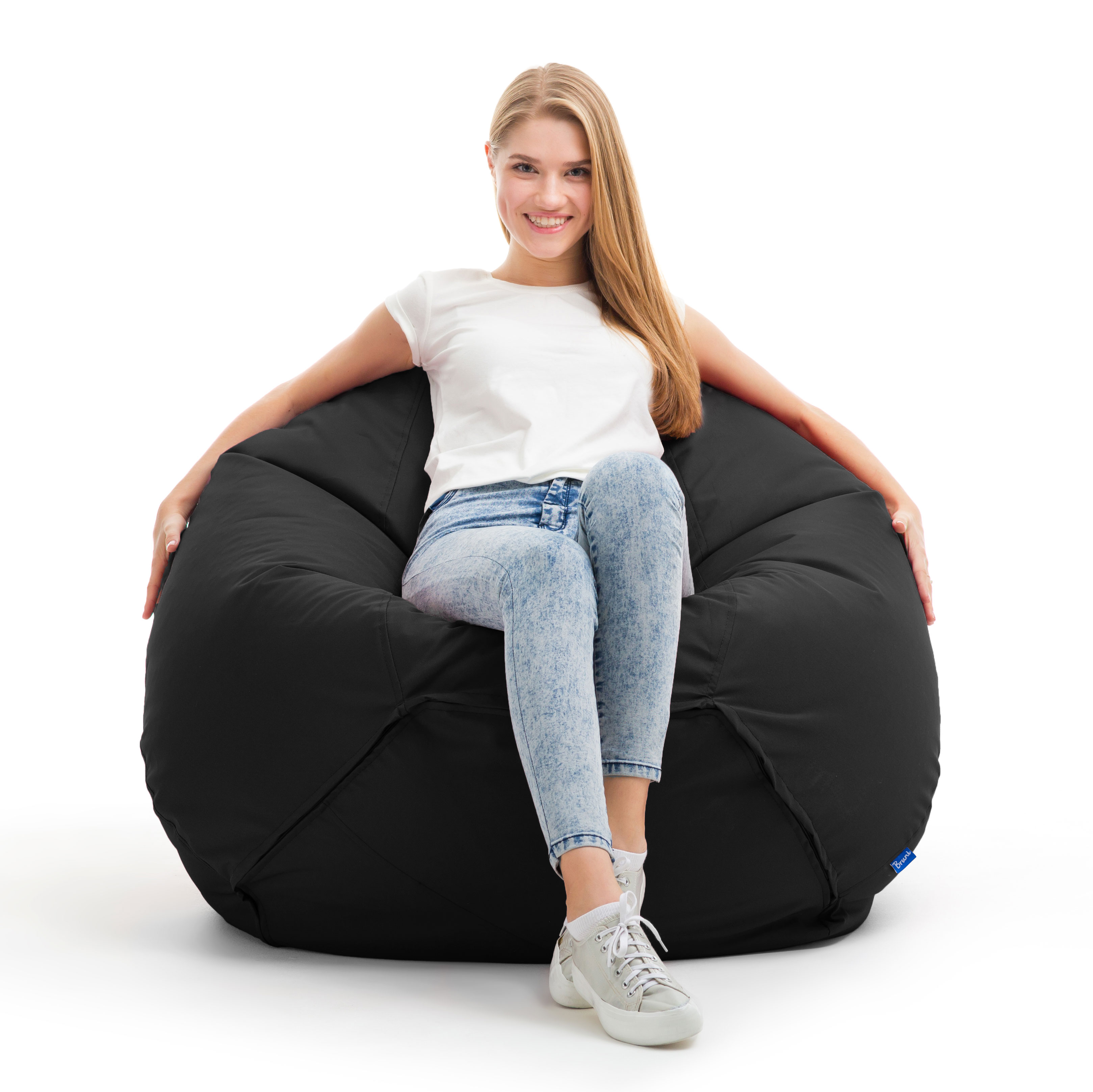 Bruni Classico Sitzsack S in Schwarz - Indoor- und Outdoor-Bean Bag, in Deutschland gefertigt