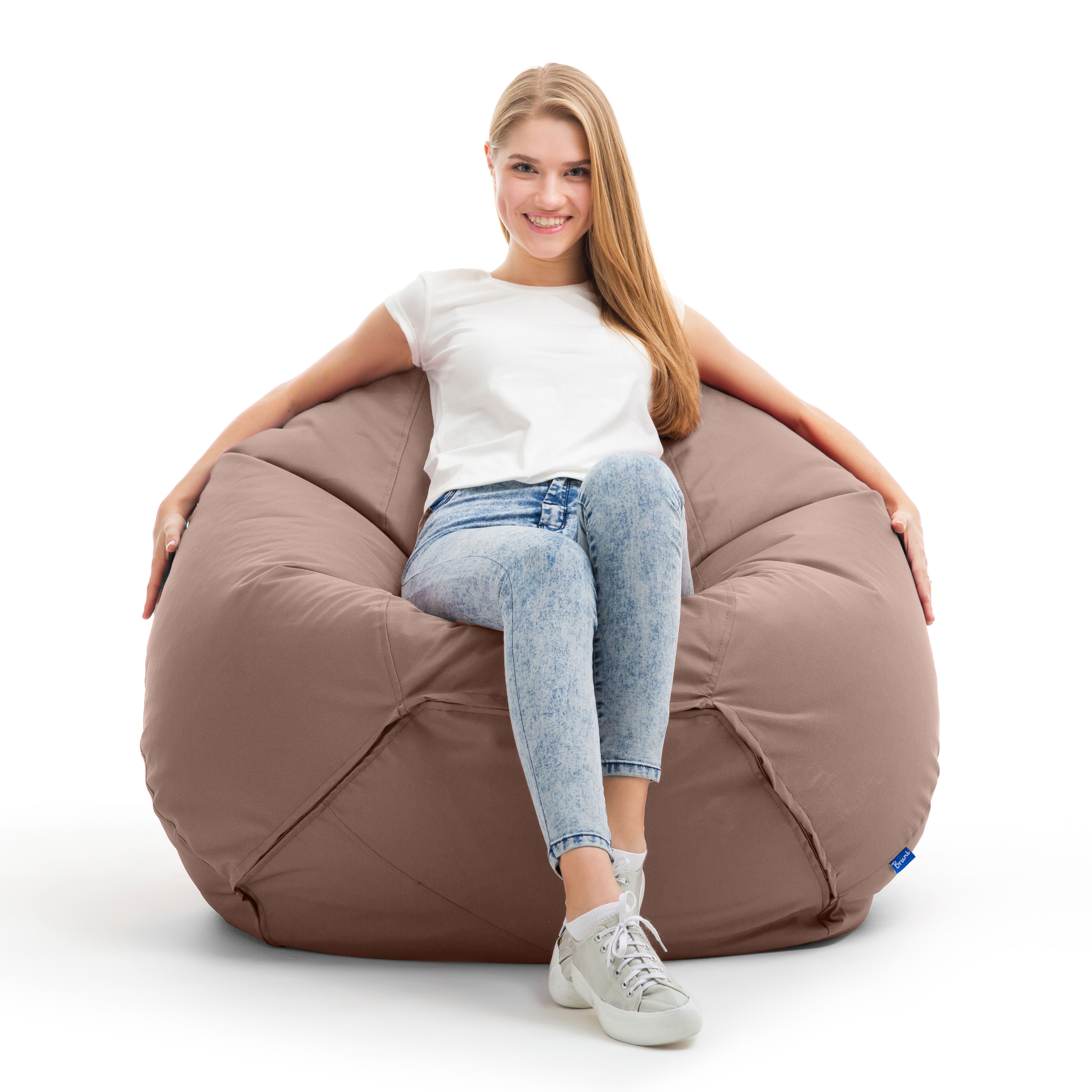 Bruni Classico Sitzsack S in Hellbraun - Indoor- und Outdoor-Bean Bag, in Deutschland gefertigt