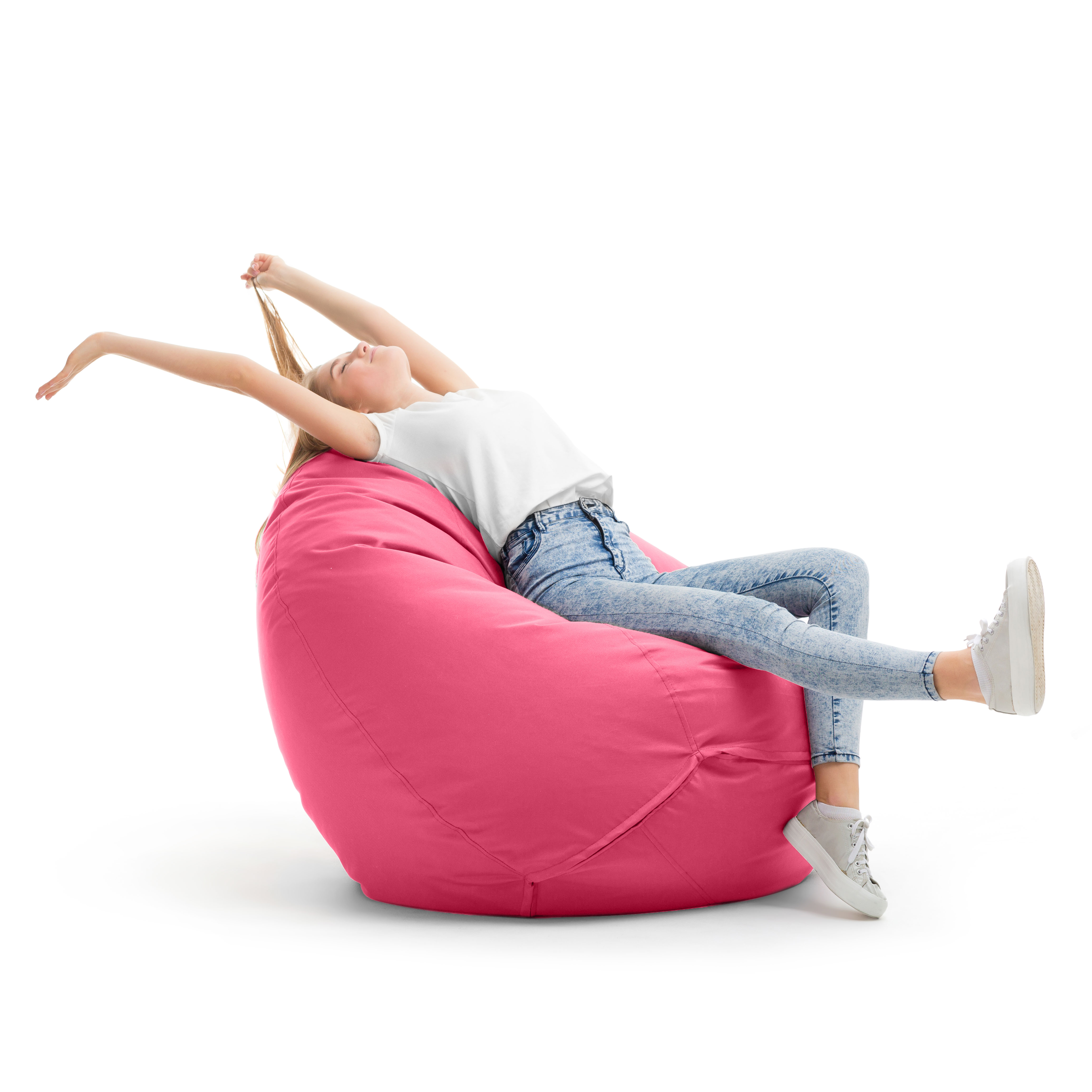 Bruni Classico Sitzsack L in Pink - Indoor- und Outdoor-Bean Bag, in Deutschland gefertigt