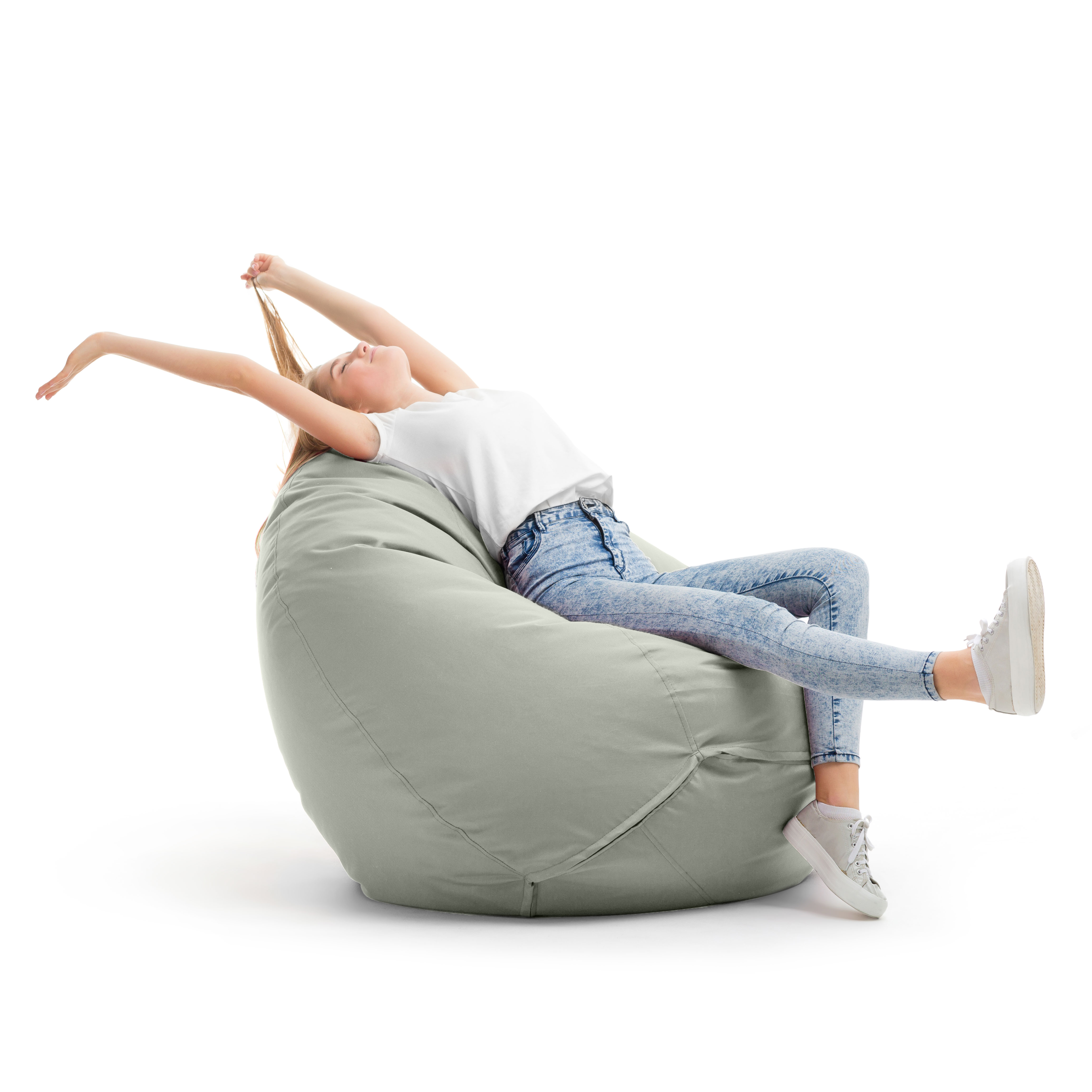 Bruni Classico Sitzsack L in Felsgrau - Indoor- und Outdoor-Bean Bag, in Deutschland gefertigt
