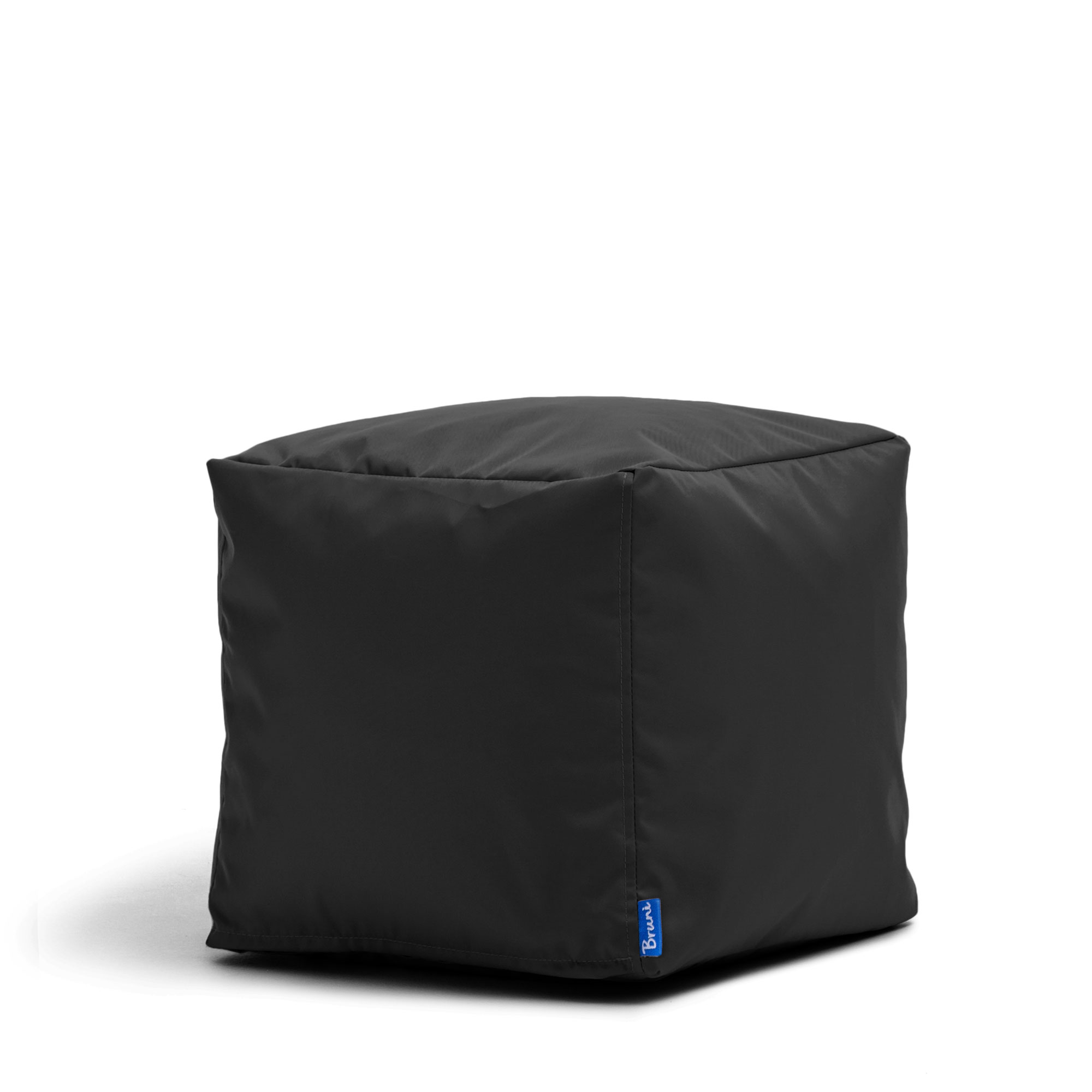 Bruni Cubo Sitzwürfel in Schwarz - 40x40x40 cm Indoor- und Outdoor-Sitzhocker