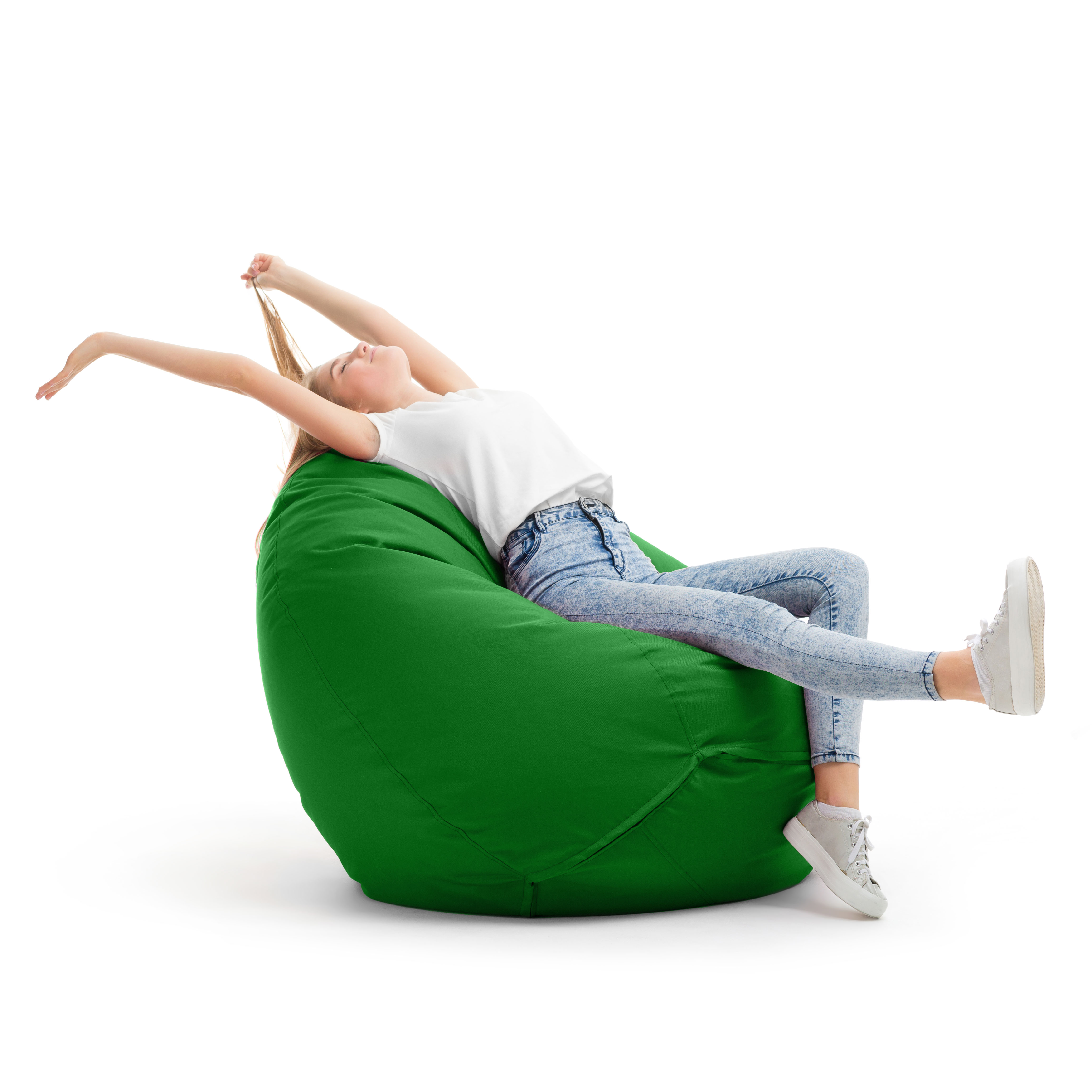 Bruni Classico Sitzsack S in Tannengrün - Indoor- und Outdoor-Bean Bag, in Deutschland gefertigt