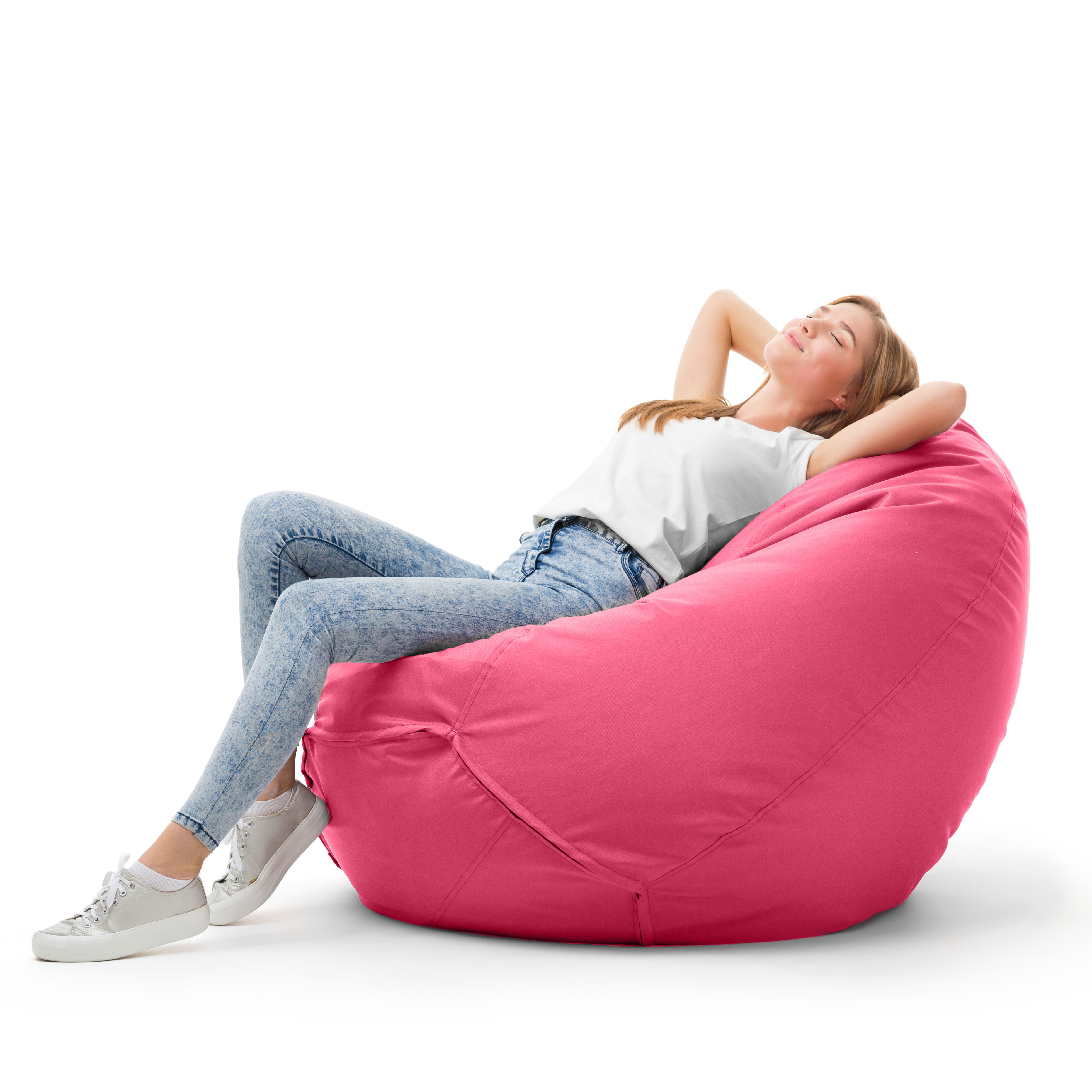 Bruni Classico Sitzsack L in Pink - Indoor- und Outdoor-Bean Bag, in Deutschland gefertigt