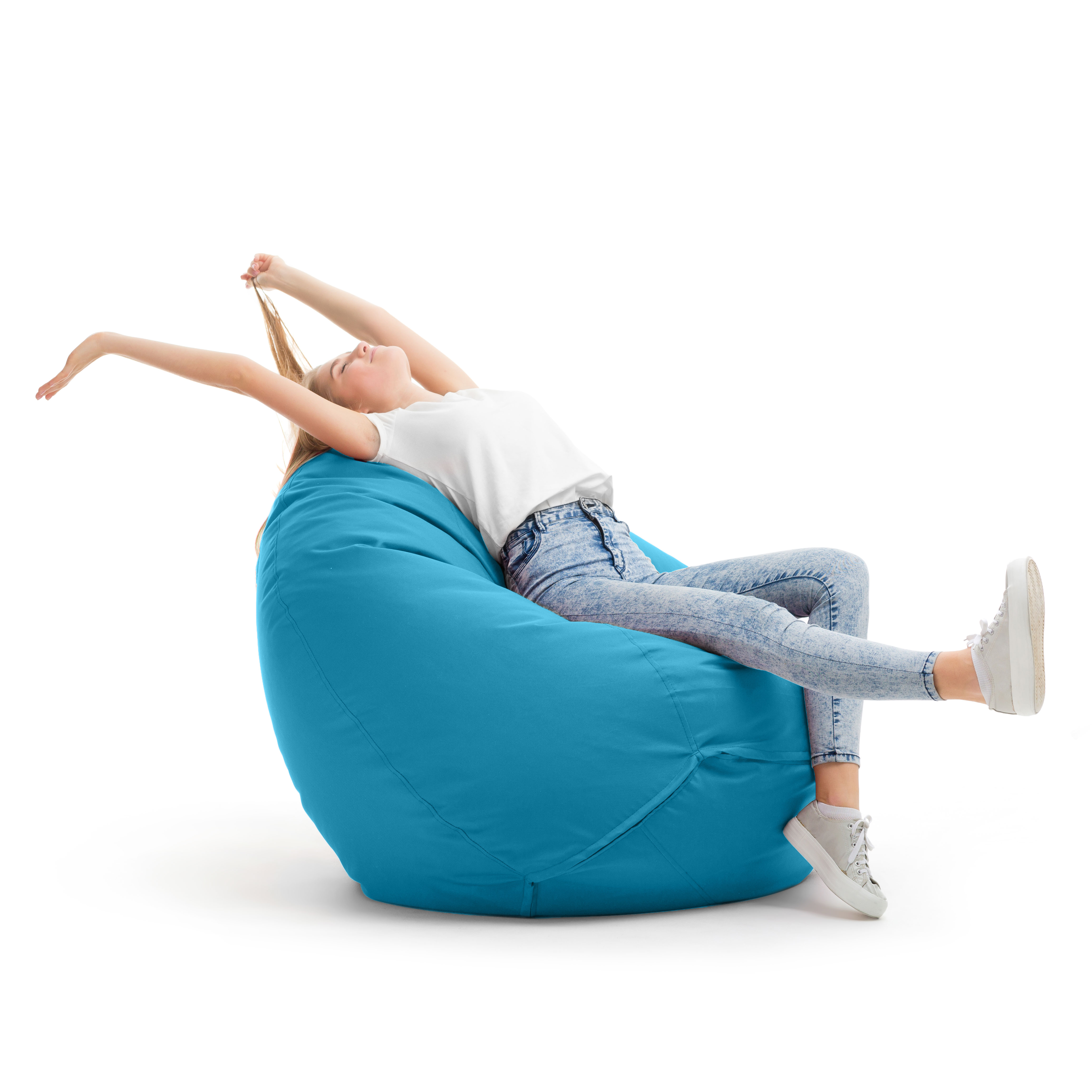 Bruni Classico Sitzsack L in Lichtblau - Indoor- und Outdoor-Bean Bag, in Deutschland gefertigt