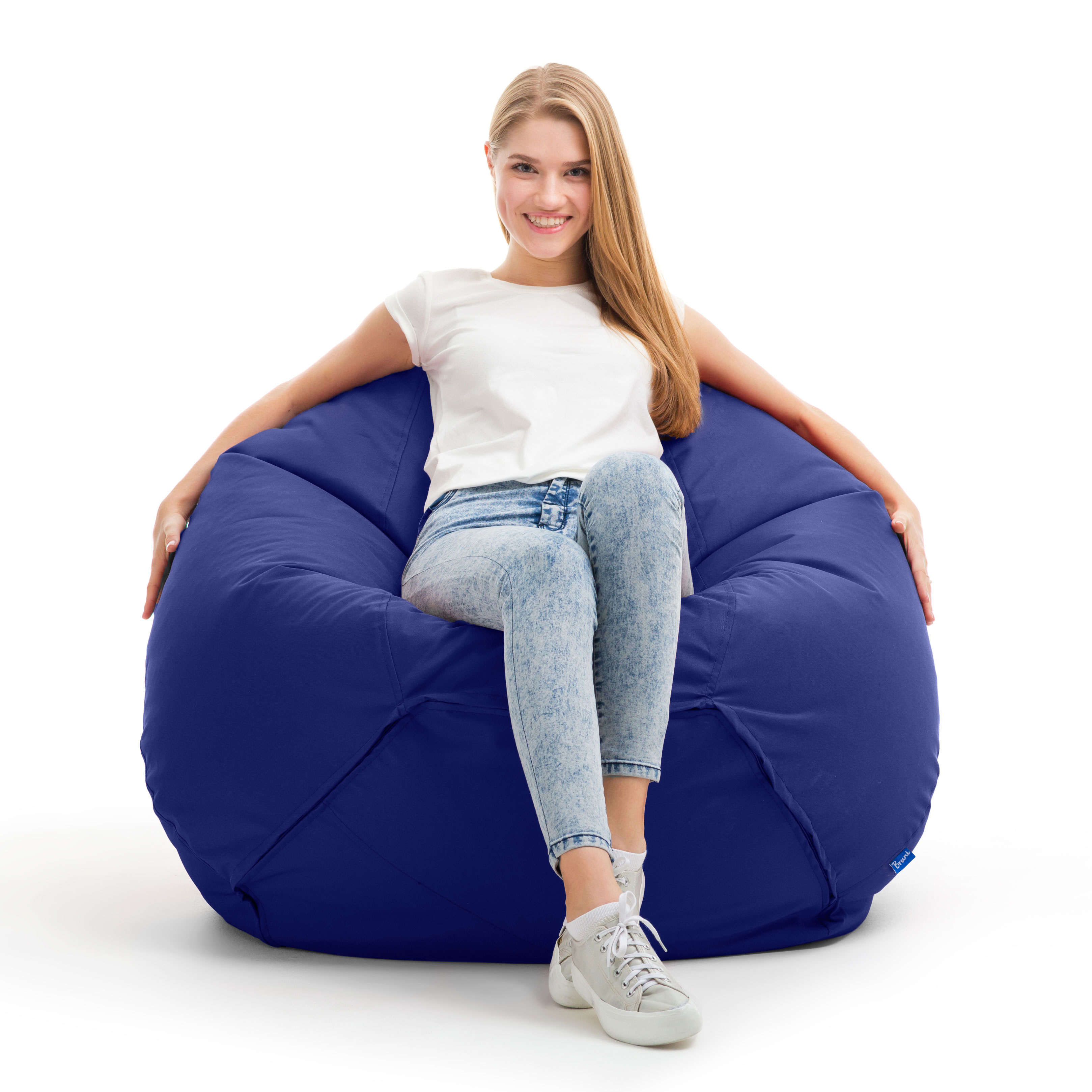 Bruni Classico Sitzsack S in Königsblau - Indoor- und Outdoor-Bean Bag, in Deutschland gefertigt