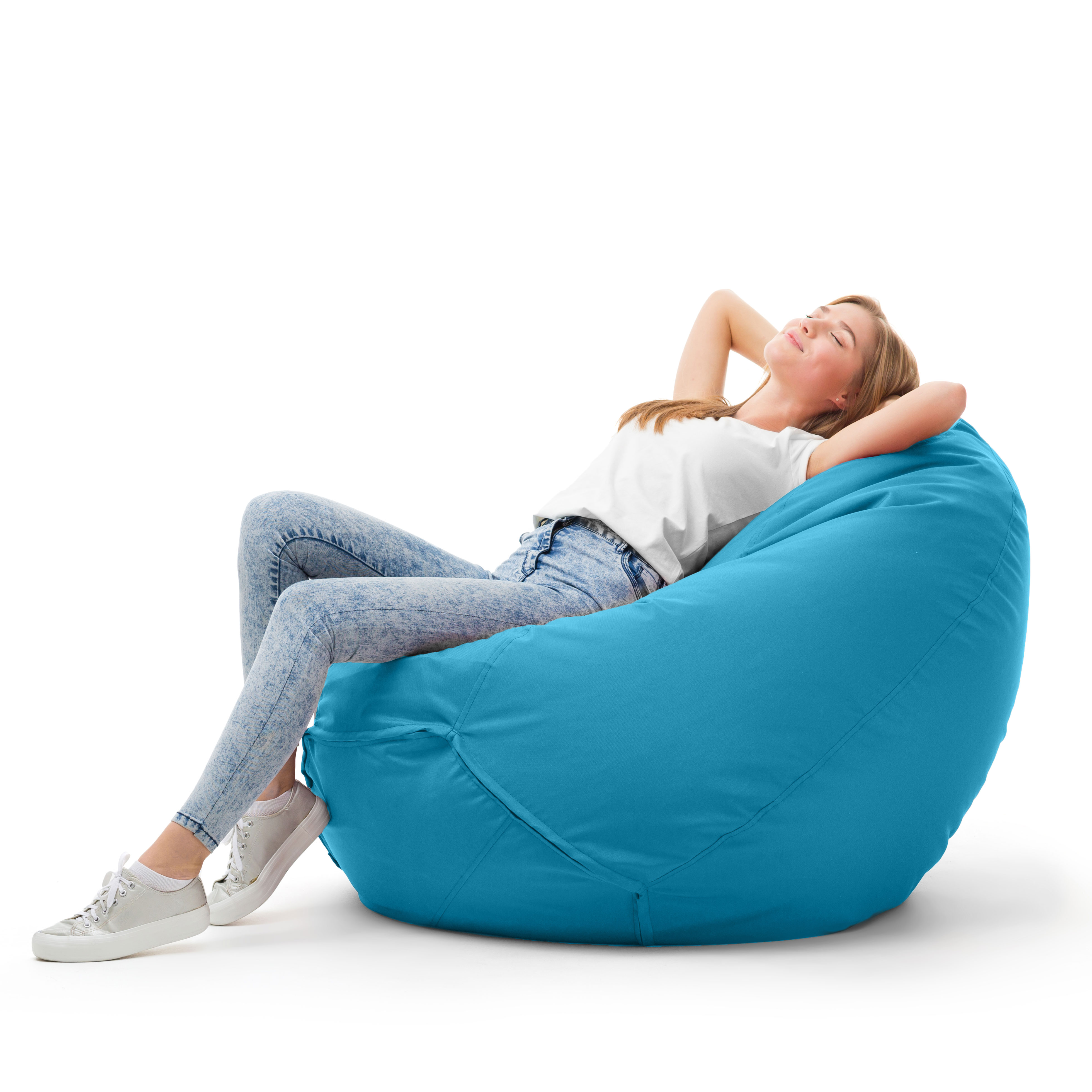 Bruni Classico Sitzsack L in Lichtblau - Indoor- und Outdoor-Bean Bag, in Deutschland gefertigt