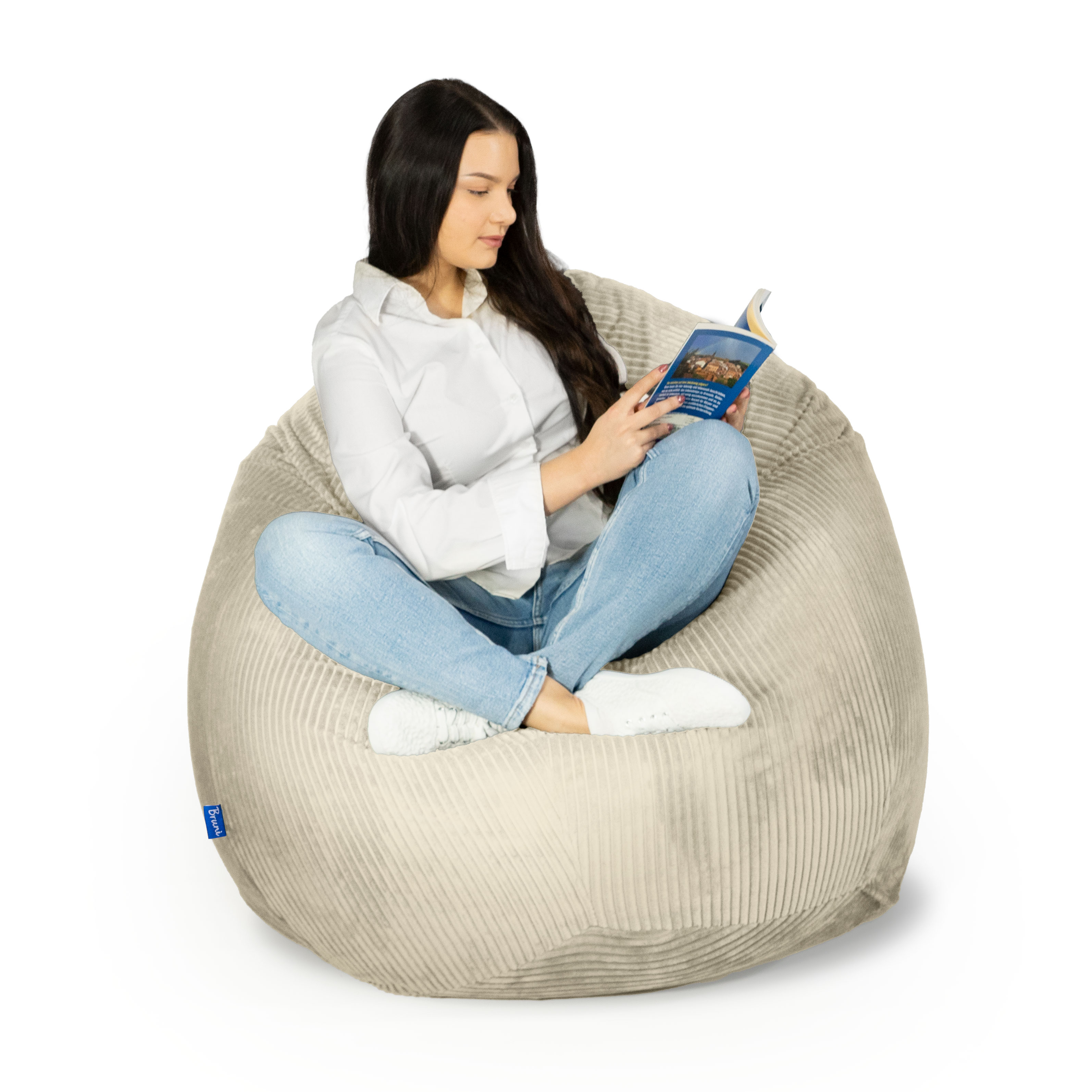 Bruni Classico Cord M in Beige - Indoor-Sitzsack