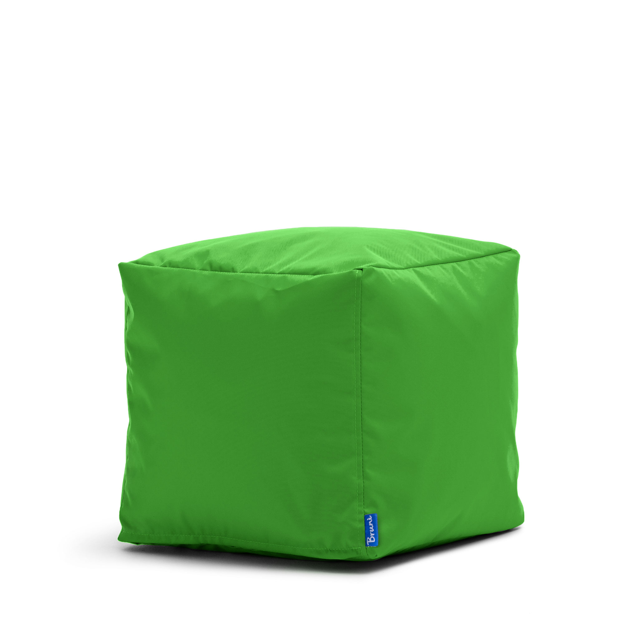 Bruni Cubo Sitzwürfel in Grün - 40x40x40 cm Indoor- und Outdoor-Sitzhocker