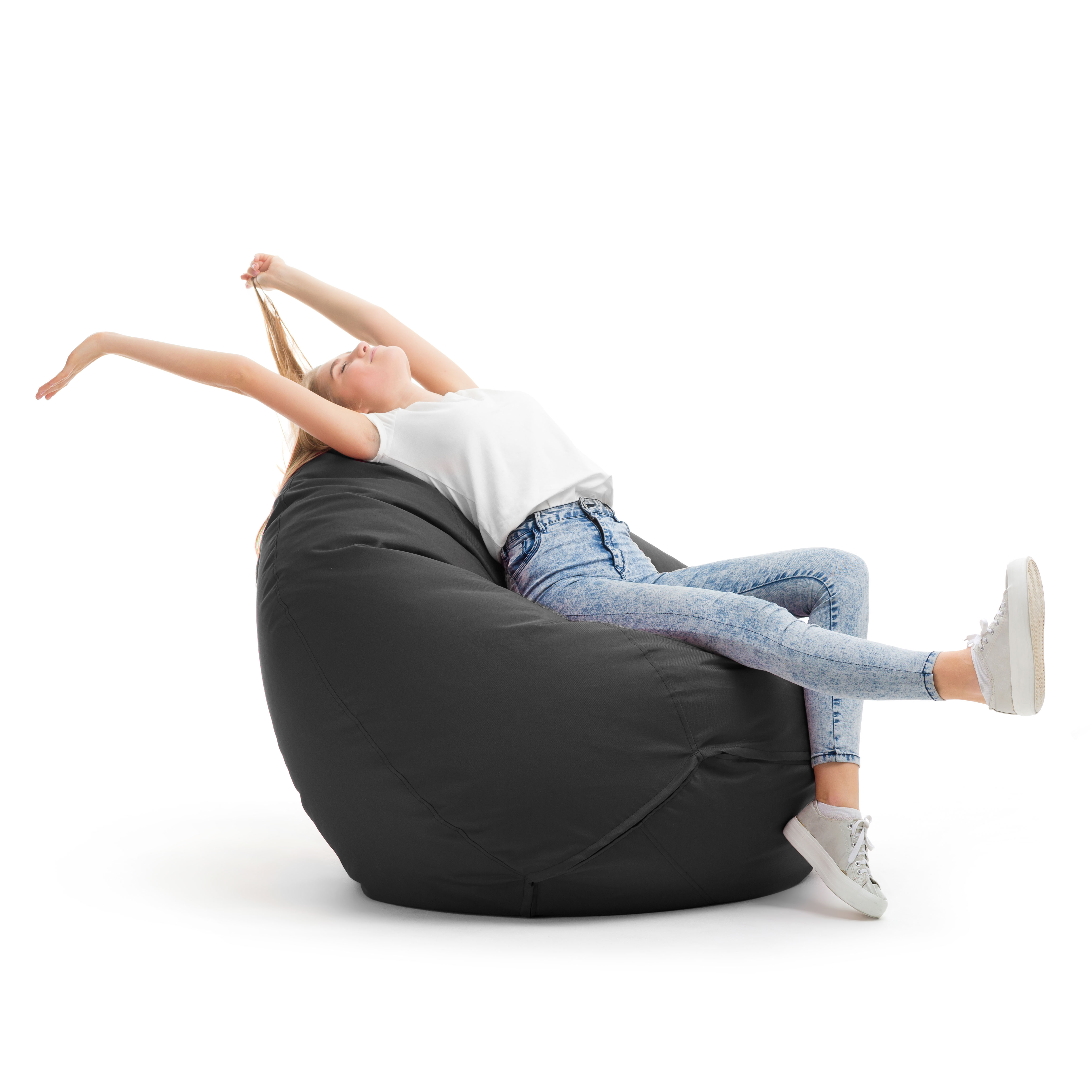 Bruni Classico Sitzsack M in Grau - Indoor- und Outdoor-Bean Bag, in Deutschland gefertigt