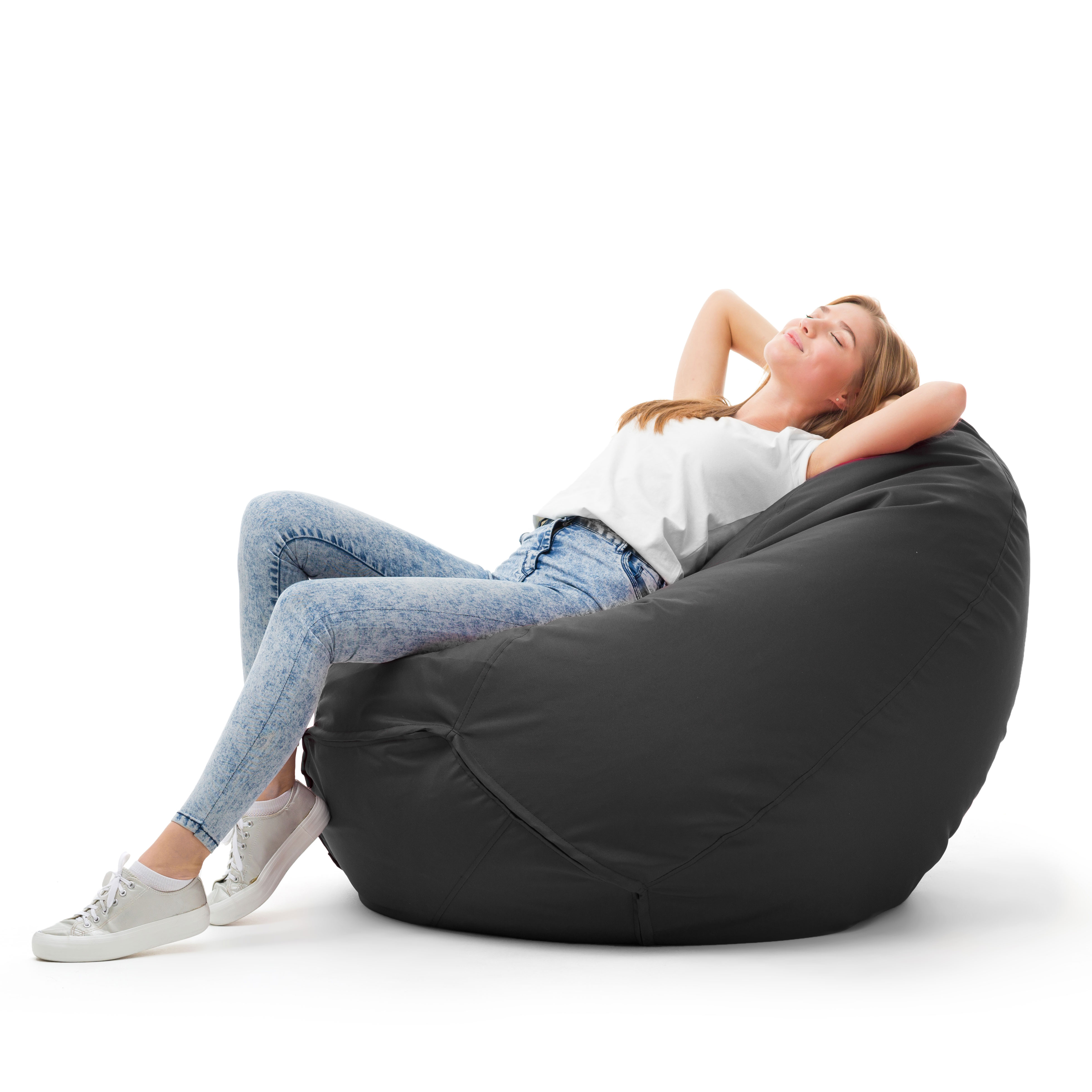 Bruni Classico Sitzsack L in Grau - Indoor- und Outdoor-Bean Bag, in Deutschland gefertigt